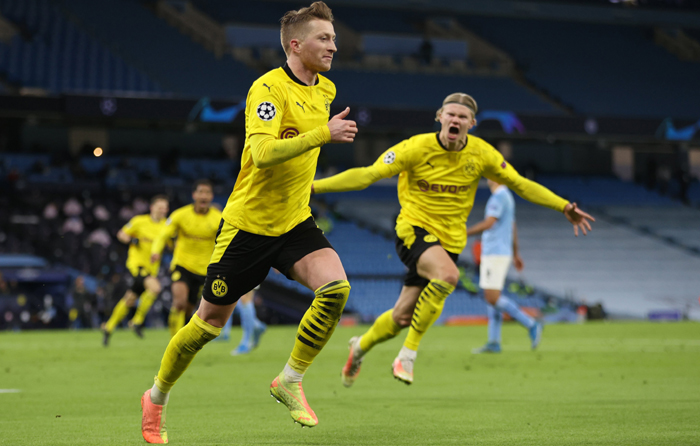 Marco Reus trở th&agrave;nh cầu thủ ghi b&agrave;n nhiều nhất cho Dortmund tại C&uacute;p C1 - Ảnh 1