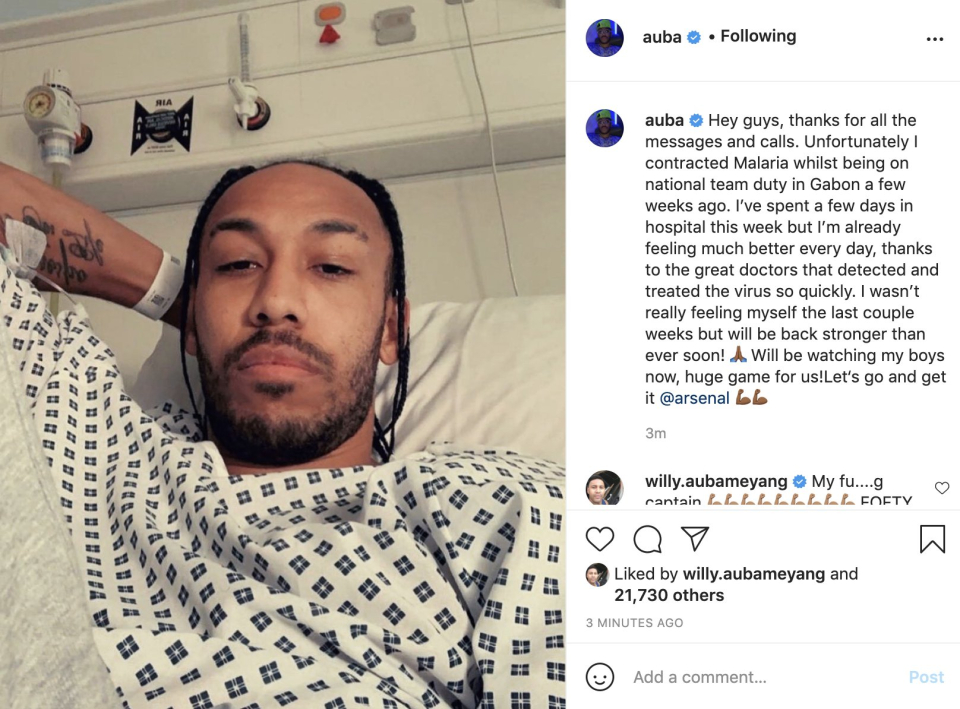 Aubameyang nhập việt v&igrave; sốt r&eacute;t - Ảnh 1