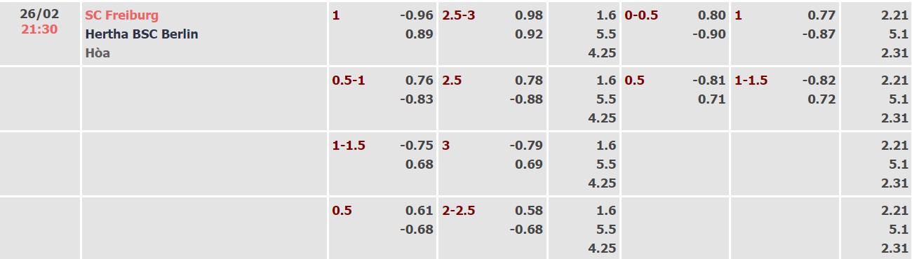 Nhận định, soi kèo Freiburg vs Hertha Berlin, 21h30 ngày 26/02 - Ảnh 3