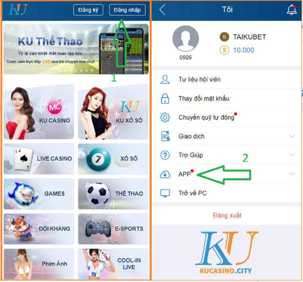 C&aacute;ch tải app KU Casino cho Android v&agrave; IOS phi&ecirc;n bản mới - Ảnh 7