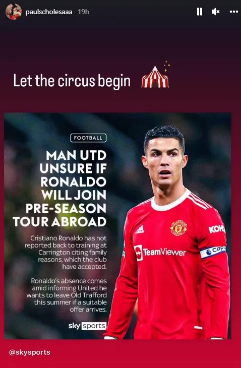 Paul Scholes v&iacute; von Man United của t&acirc;n HLV Ten Hag l&agrave; 