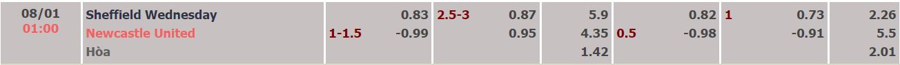 Nhận định, soi kèo Sheffield Wed vs Newcastle, 1h ngày 8/1 - Ảnh 1