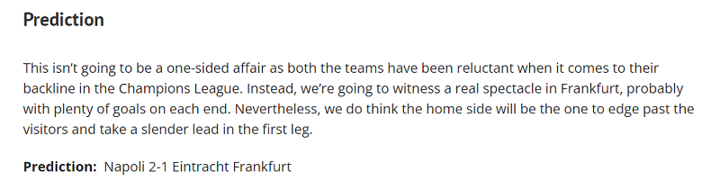 Subham Mukherjee dự đoán Frankfurt vs Napoli, 3h ngày 22/2 - Ảnh 1