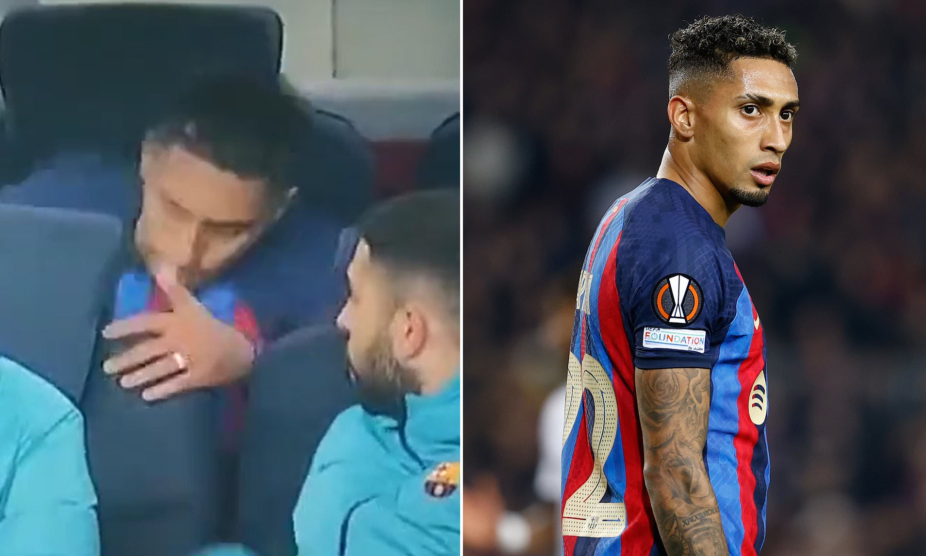 Raphinha d&iacute;nh chấn thương cười ra nước mắt sau trận gặp Man United - Ảnh 1