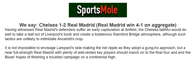 Chuyên gia dự đoán kết quả Chelsea vs Real Madrid, 02h00 ngày 19/4 - Ảnh 1