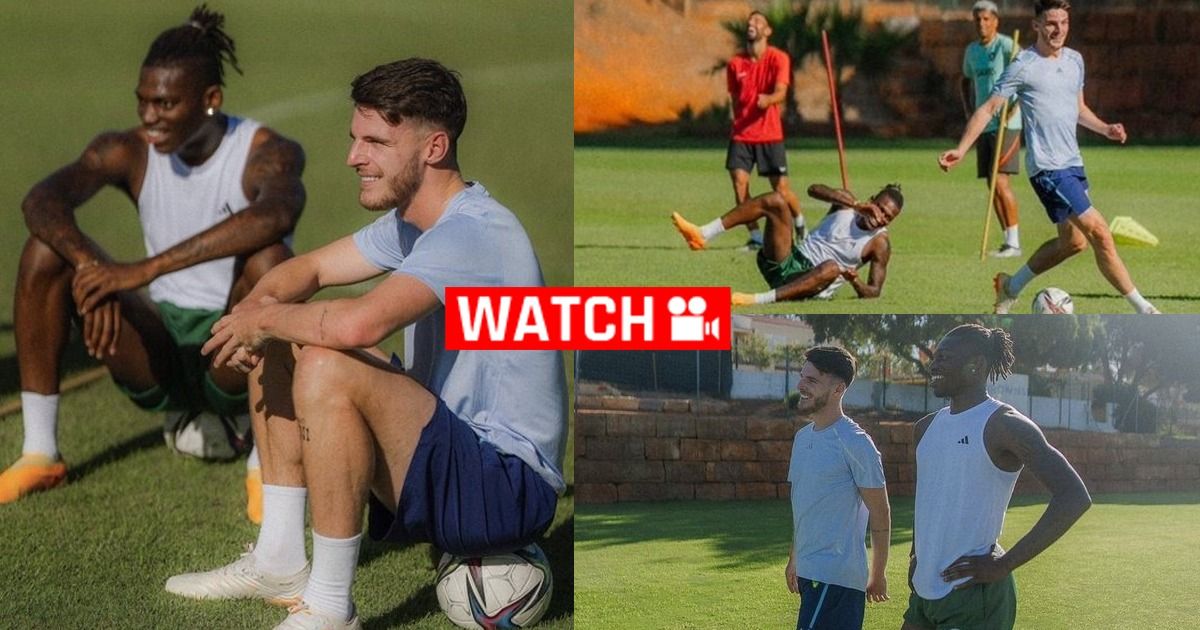 Declan Rice xuất hiện c&ugrave;ng sao M.U giữa tin đồn 