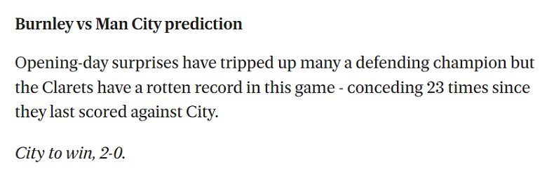 Chuyên gia dự đoán Burnley vs Man City, 2h00 ngày 12/8 - Ảnh 1