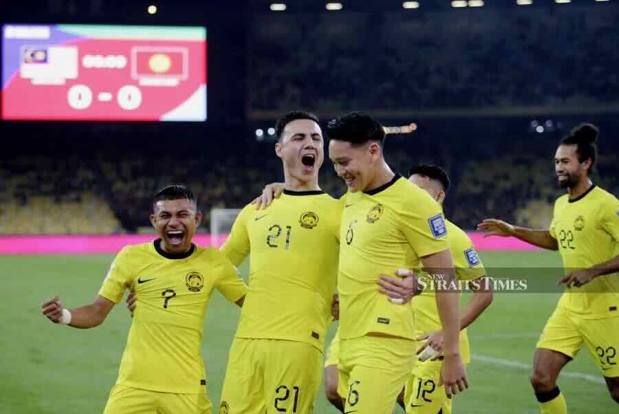 Tuyển Malaysia g&acirc;y bất ngờ trước Kyrgyzstan ở trận cầu 7 b&agrave;n - Ảnh 1
