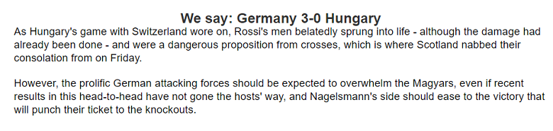 Chuy&ecirc;n gia Tony Ansell dự đo&aacute;n Đức vs Hungary, 23h00 ng&agrave;y 19/6 - Ảnh 2