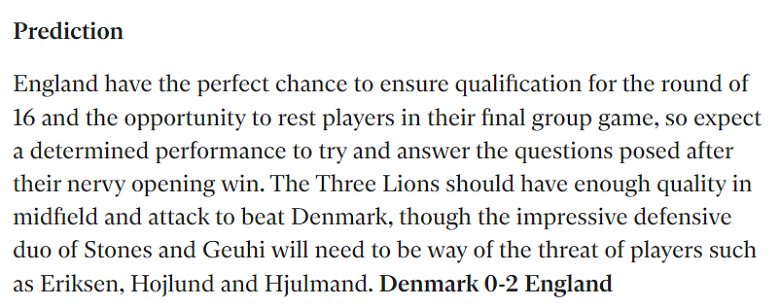 Chuy&ecirc;n gia dự đo&aacute;n Đan Mạch vs Anh, 23h00 ng&agrave;y 20/6 - Ảnh 2