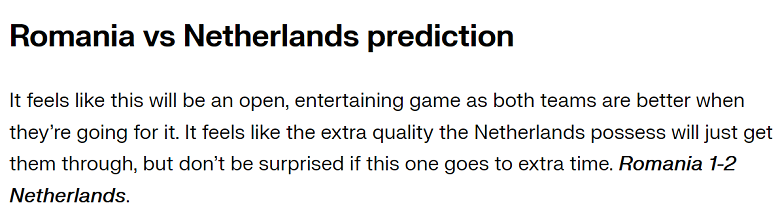 Chuy&ecirc;n gia dự đo&aacute;n Romania vs H&agrave; Lan, 23h00 ng&agrave;y 2/7 - Ảnh 2