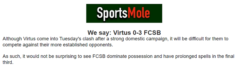 Chuy&ecirc;n gia dự đo&aacute;n Virtus vs Steaua Bucuresti, 02h00 ng&agrave;y 10/7 - Ảnh 1