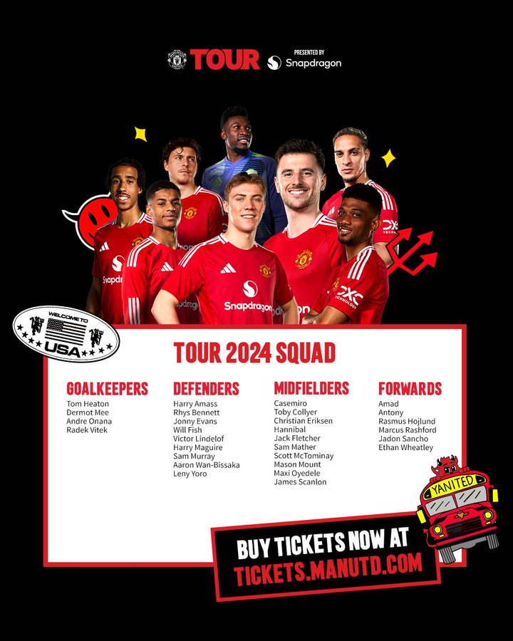 MU c&ocirc;ng bố danh s&aacute;ch du đấu: Sancho c&oacute; t&ecirc;n, Malacia bị loại - Ảnh 1