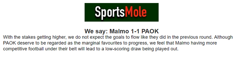 Chuy&ecirc;n gia dự đo&aacute;n Malmo vs PAOK Saloniki, 00h00 ng&agrave;y 7/8 - Ảnh 1