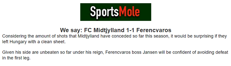 Chuy&ecirc;n gia dự đo&aacute;n Midtjylland vs Ferencvarosi, 00h00 ng&agrave;y 7/8 - Ảnh 1