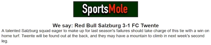 Chuy&ecirc;n gia Tony Ansell dự đo&aacute;n Red Bull Salzburg vs FC Twente, 1h45 ng&agrave;y 7/8 - Ảnh 1