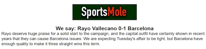 Chuy&ecirc;n gia Tony Ansell dự đo&aacute;n Rayo Vallecano vs Barcelona, 2h30 ng&agrave;y 28/8 - Ảnh 1