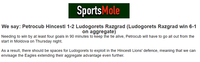 Chuy&ecirc;n gia dự đo&aacute;n Petrocub vs Ludogorets Razgrad, 00h00 ng&agrave;y 30/8 - Ảnh 1