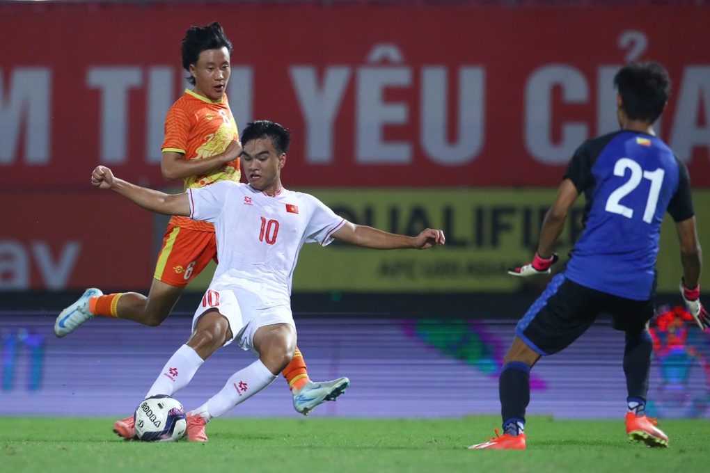 U20 Việt Nam thắng đậm 5-0 ở v&ograve;ng loại giải ch&acirc;u &Aacute; - Ảnh 1