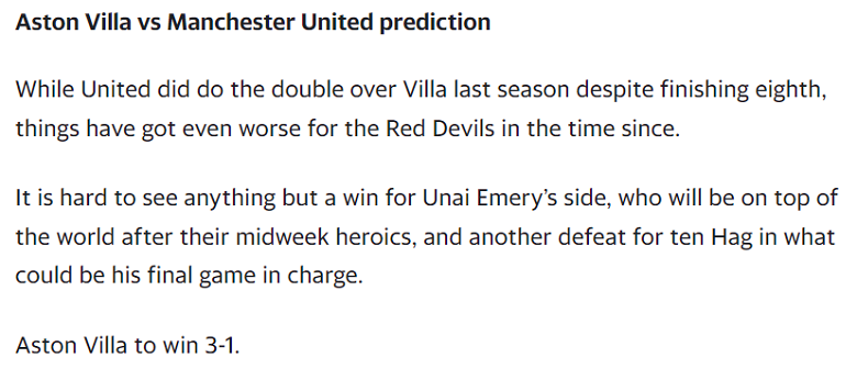Chuy&ecirc;n gia dự đo&aacute;n Aston Villa vs MU, 20h00 ng&agrave;y 6/10 - Ảnh 1