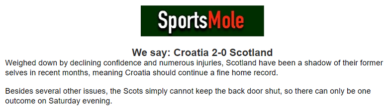 Chuy&ecirc;n gia dự đo&aacute;n Croatia vs Scotland, 23h00 ng&agrave;y 12/11 - Ảnh 1