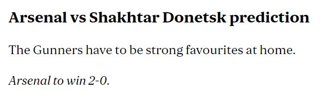 Chuy&ecirc;n gia dự đo&aacute;n Arsenal vs Shakhtar Donetsk, 02h00 ng&agrave;y 23/10 - Ảnh 1