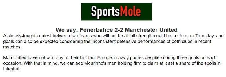 Chuy&ecirc;n gia dự đo&aacute;n Fenerbahce vs MU, 02h00 ng&agrave;y 25/10 - Ảnh 1