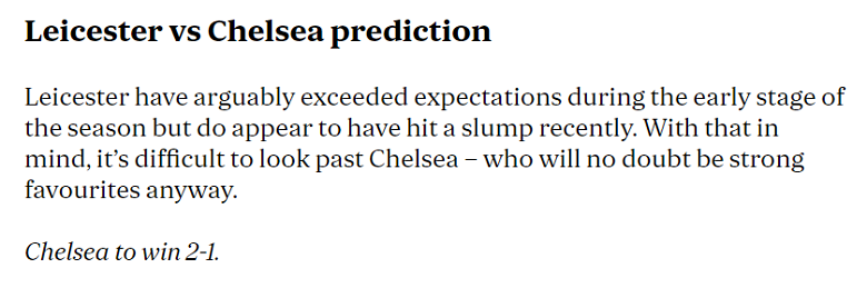 Chuy&ecirc;n gia dự đo&aacute;n Leicester City vs Chelsea, 19h30 ng&agrave;y 23/11 - Ảnh 2