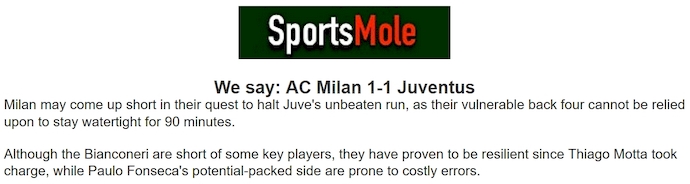 Chuy&ecirc;n gia Tony Ansell dự đo&aacute;n AC Milan vs Juventus, 0h00 ng&agrave;y 24/11 - Ảnh 1