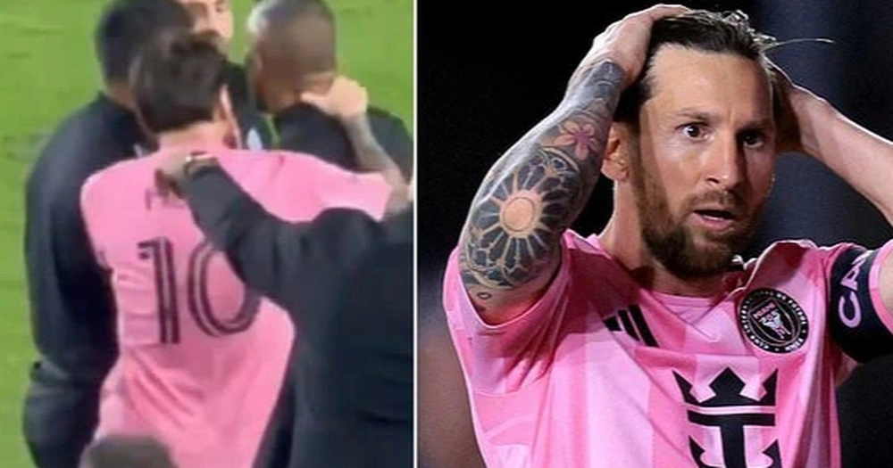 Messi nhận &aacute;n phạt v&igrave; t&uacute;m cổ đối thủ - Ảnh 1