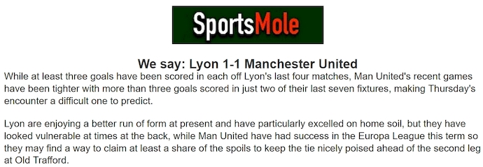 Chuy&ecirc;n gia Tony Ansell dự đo&aacute;n Lyon vs MU, 2h00 ng&agrave;y 11/4 - Ảnh 1