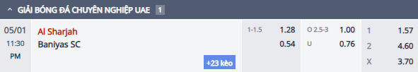 Nhận định, soi kèo Sharjah vs Baniyas Club, 22h30 ngày 1/5: Khách tự tin - Ảnh 1