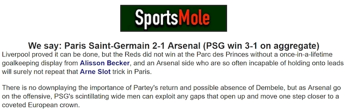 Chuyên gia Tony Ansell dự đoán PSG vs Arsenal, 2h00 ngày 8/5 - Ảnh 1