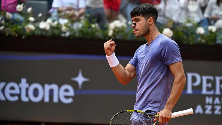 Alcaraz ra quân thuận lợi ở Rome Masters 2025 - Ảnh 1