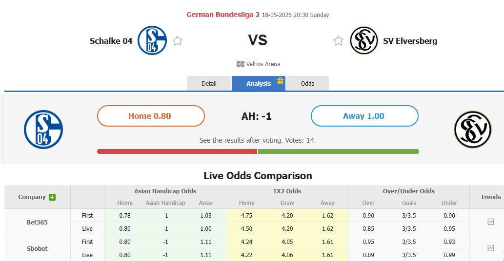 Nhận định, soi kèo Schalke vs Elversberg, 20h15 ngày 18/5: Nghiền nát đối thủ - Ảnh 1