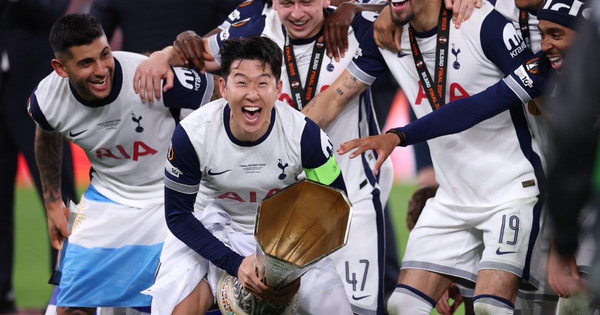 Son Heung Min kh&ocirc;ng được trao huy chương sau khi v&ocirc; địch, UEFA xin lỗi - Ảnh 1