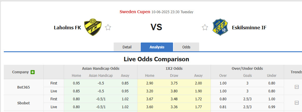 Nhận định, soi kèo Laholms vs Eskilsminne, 23h30 ngày 10/6: Kết quả bất ngờ - Ảnh 1