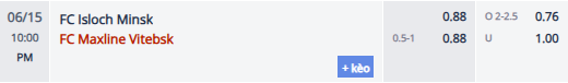 Nhận định, soi kèo Isloch Minsk vs Maxline Vitebsk, 21h00 ngày 15/6: - Ảnh 1