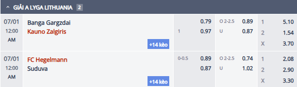Nhận định, soi kèo Banga Gargzdai vs Kauno Zalgiris, 23h00 ngày 30/6: Tin vào khách - Ảnh 1