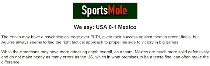 Chuy&ecirc;n gia Tony Ansell dự đo&aacute;n Mỹ vs Mexico, 6h00 ng&agrave;y 7/7 - Ảnh 1