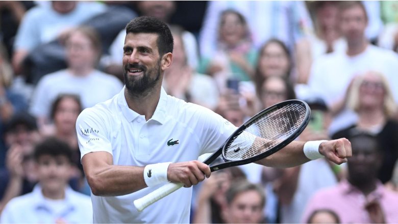 Djokovic thắng đậm đồng hương Kecmanovic, chạm mốc 100 chiến thắng tại Wimbledon - Ảnh 1
