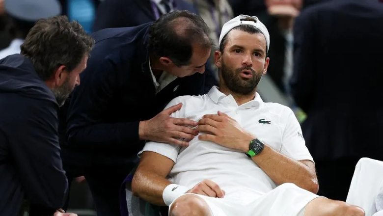 Dimitrov bỏ cuộc, Sinner vào tứ kết Wimbledon dù đang thua 2 set - Ảnh 1