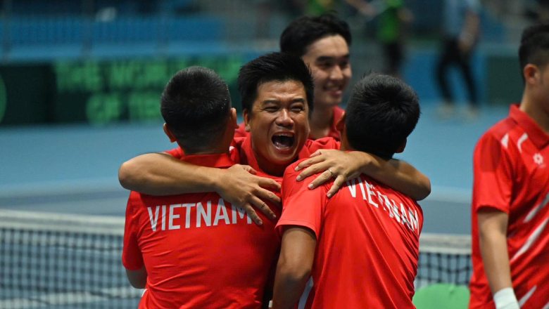 Thắng kịch tính Sri Lanka, ĐT quần vợt Việt Nam trụ hạng thành công tại nhóm III Davis Cup - Ảnh 1