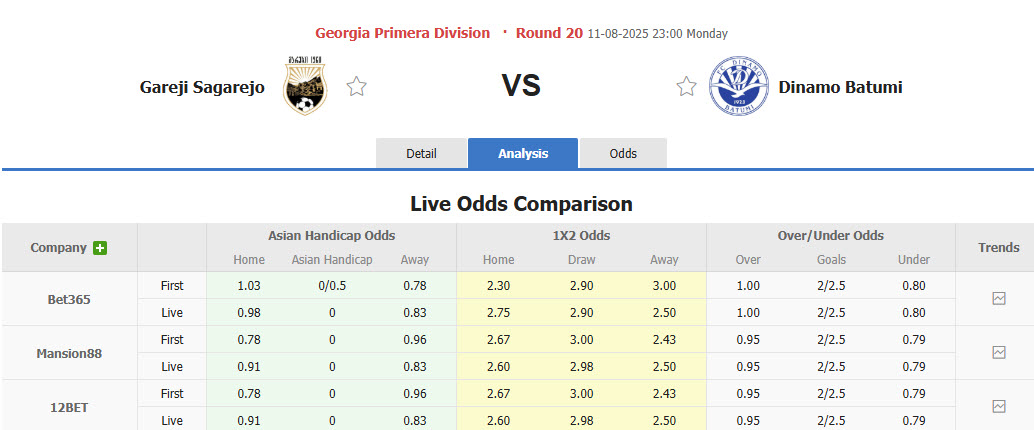 Nhận định, soi kèo Gareji Sagarejo vs Dinamo Batumi, 23h00 ngày 11/8: Mục đích rõ ràng - Ảnh 1