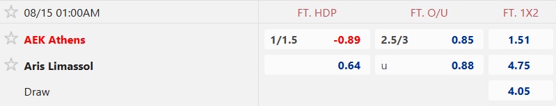 Nhận định, soi kèo AEK Athens vs Aris Limassol, 01h00 ngày 15/8: Chủ nhà thắng nhọc - Ảnh 4