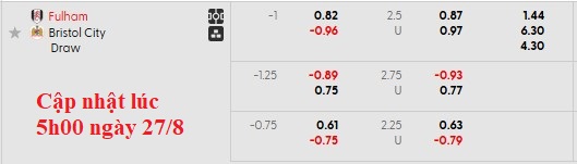 Nhận định, soi kèo Fulham vs Bristol, 1h45 ngày 28/8: Chiến thắng thuyết phục - Ảnh 4