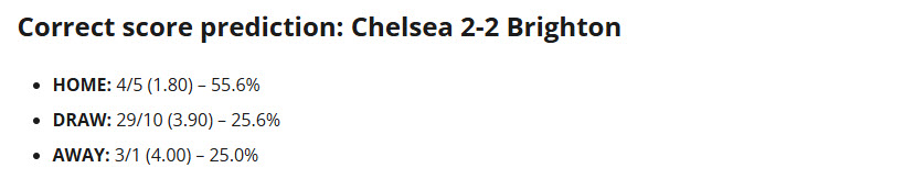 Siêu máy tính dự đoán Chelsea vs Brighton, 21h00 ngày 27/9 - Ảnh 1