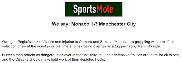 Chuyên gia Tony Ansell dự đoán AS Monaco vs Man City, 2h00 ngày 2/10 - Ảnh 1