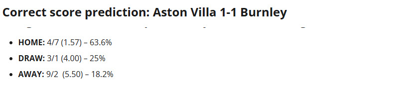 Siêu máy tính dự đoán Aston Villa vs Burnley, 20h00 ngày 5/10 - Ảnh 1