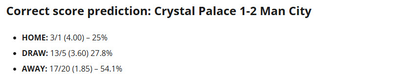 Siêu máy tính dự đoán Crystal Palace vs Man City, 21h00 ngày 14/12 - Ảnh 1